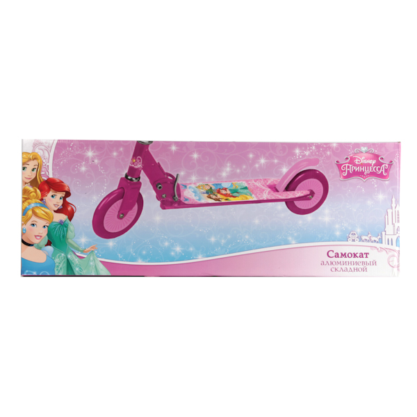 Самокат 2-х колёсный складной Disney Принцессы  